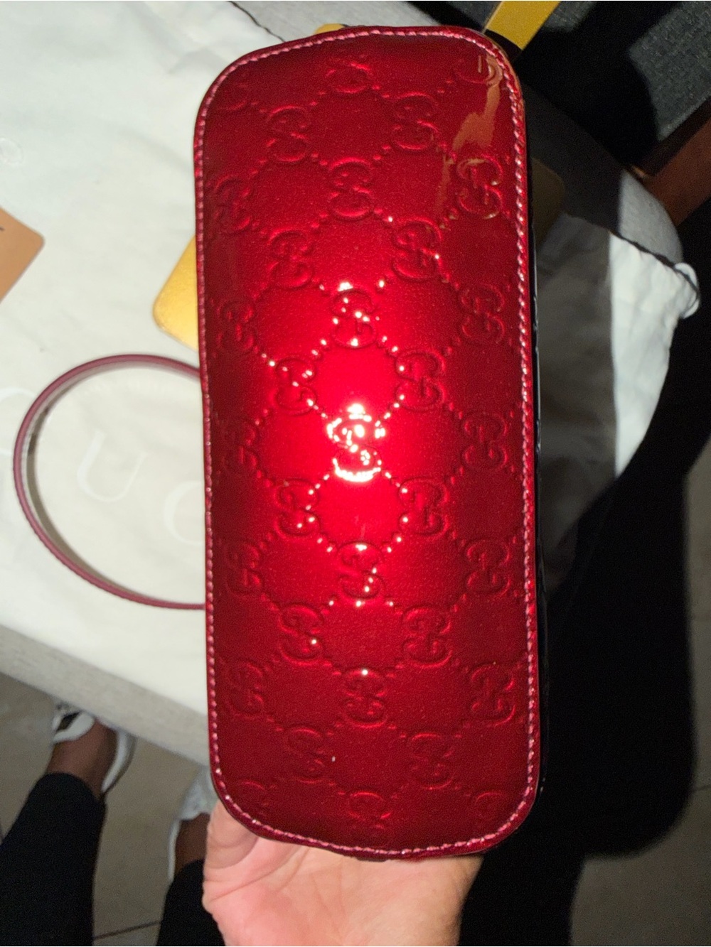 Gucci GG EMBLEM MINI BNIB Patent leather Shoulder bag - Picture 7 of 7